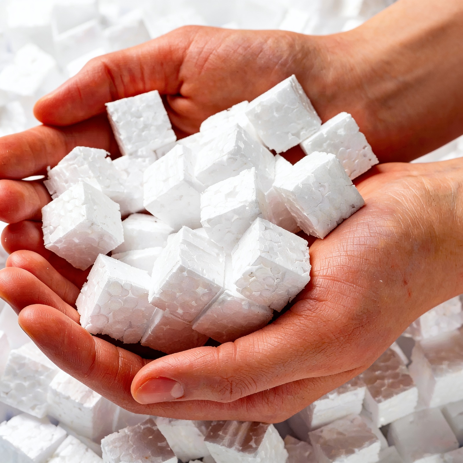 Polystyrene Styrofoam Packing Chips 1 KG | Polystyrene Cubes | Foam Cubes - Image 2